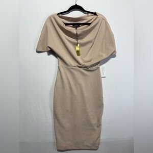 Alexia Admor One Shoulder Light Gray Dress